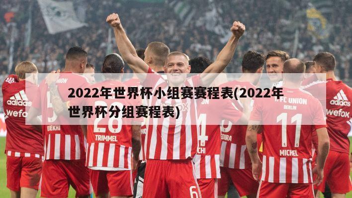 2022年世界杯小组赛赛程表(2022年世界杯分组赛程表)